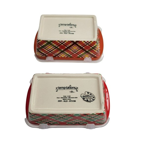 Temptations Holiday Bakers Loaf Pans Red Green Orange Yellow by Tara PD027 - Picture 6 of 8